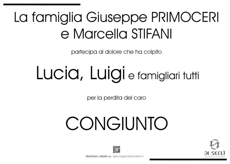 La famiglia Giuseppe e Marcella Primoceri