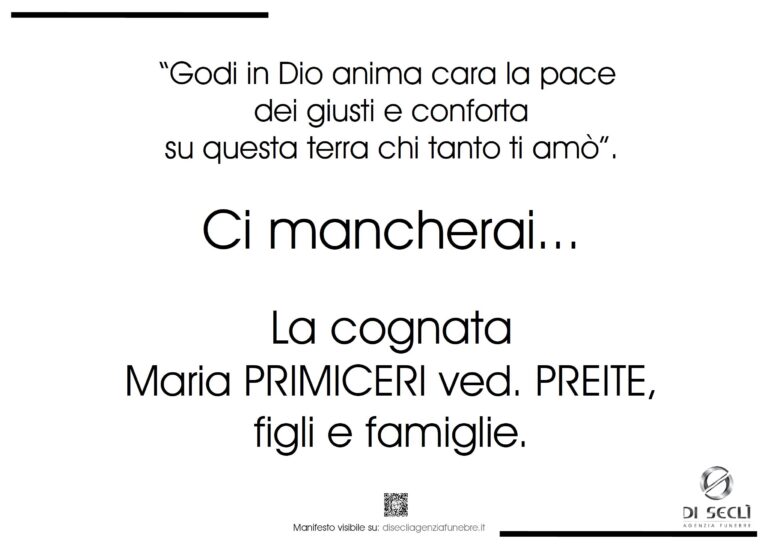 N°7 La cognata Maria Primiceri ved. Preite