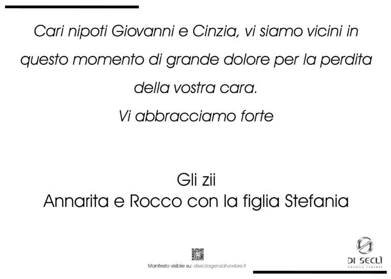 Gli zii Annarita e Rocco